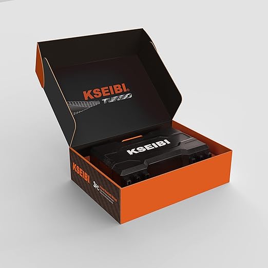 KSEIBI Unibit 3-Piece High-Speed Steel Step Drill Bit Set - for Stainless Steel, Aluminium, Wood