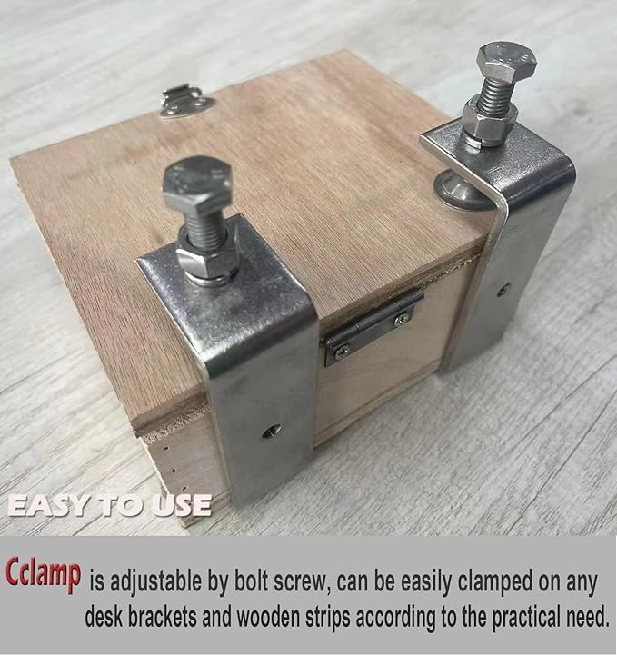 Clamp Heavy Duty Tiger Clamp Metal C Clamps Woodworking C-Clamp With Wide Jaw Opening (130MM)，2PCS