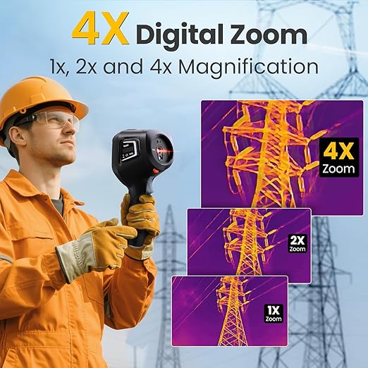 Handheld Thermal Camera, 512×384 X³IR Resolution, Thermal Imaging Camera with 2MP Visual Camera, 640×480 3.5" IPS Screen Thermal Imager with Laser, -4℉to 1022℉, 60Hz, 40mK(Thor 002)