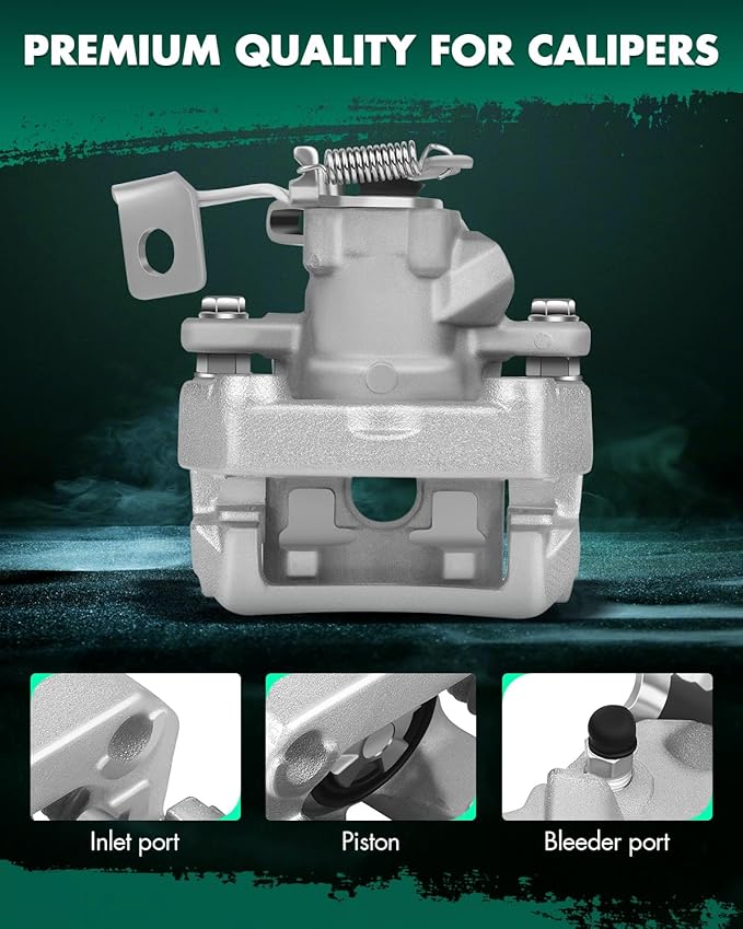 SCITOO Rear Left Brake Caliper With Bracket 19B6287 Compatible For Toyota Prius 2010-2015 For Toyota Prius Plug-In 2012-2015