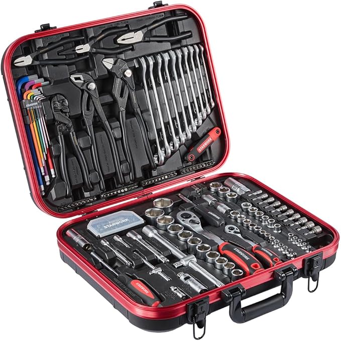 TRUE MECHANIC™ 169-Piece Mechanics Tool Set and Socket Set, Gift Series, Professional Metric Set