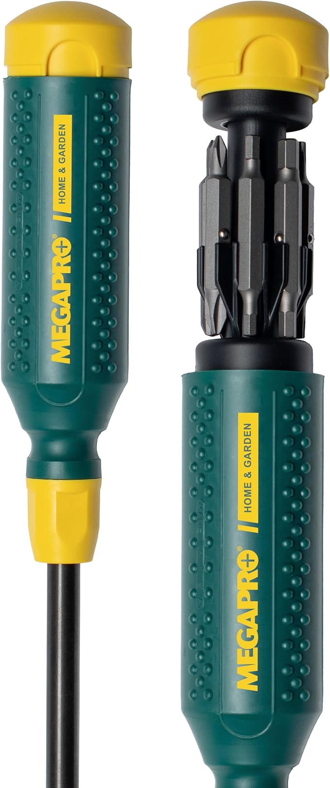 MEGAPRO® 15-in-1 Original Multi-bit Screwdriver | Home DIY & Repair | Construction | Tradeswork | 14 Industrial-grade bit tips | 1/4" Hex Drive in shaft (Home & Garden)