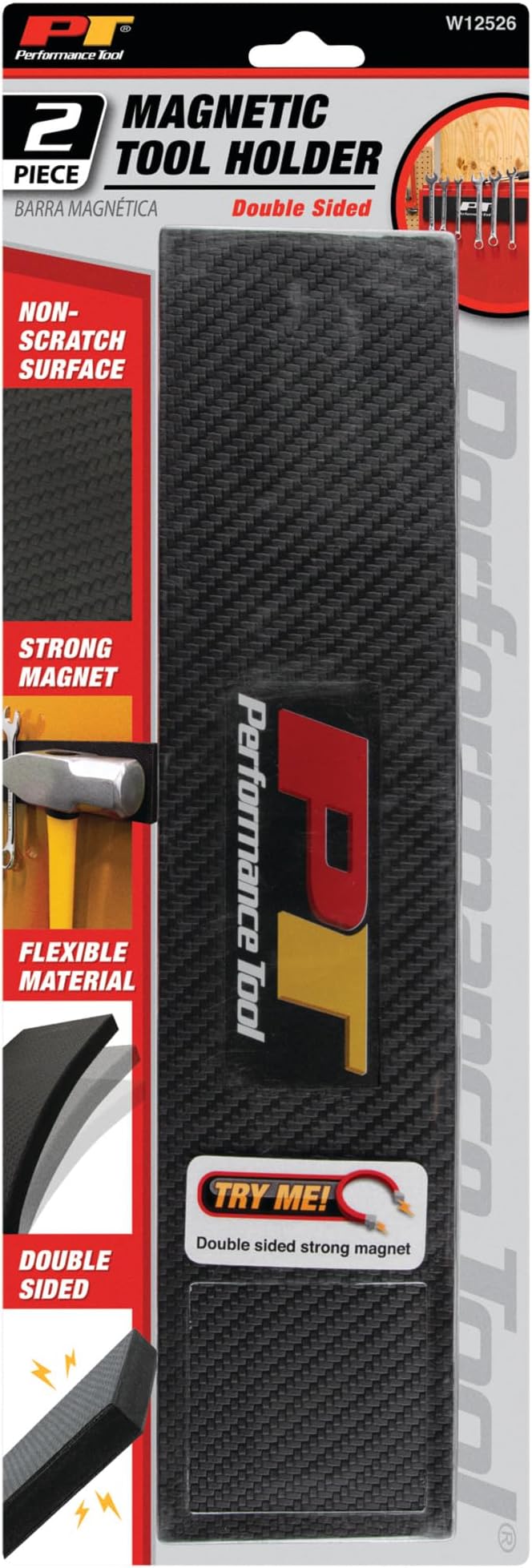 Performance Tool W12526 Magnetic Tool Holder Bar (Pack of 2)