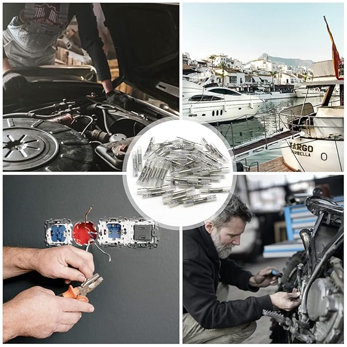 Heat Shrink Butt Connectors, 26-24 AWG Marine Grade Insulated Crimp Wire Connectors, Waterproof Electrical Connectors Butt Splice for Boat Truck Wiring