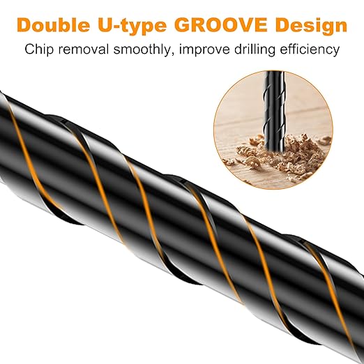 TITGGI 12PCS Masonry Drill Bit Set - Professional Concrete Drill Bits for Glass/Brick/Cement/Tile/Etc, Industrial Strength Carbide Cross Drill Bit Tips, 3/16"-1/2" by TITGGI