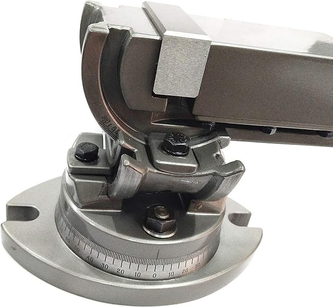 Milling Machine Vise 2"(50 mm)-3 Way (Swivel,Tilting,Angle Vice) Machine Tool Milling Vice Vise Grey