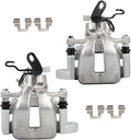 cciyu Rear Left & Right Brake Calipers Assembly w/Bracket 19B2976 19B2977 For Audi For A3/For A3 Quattro,For Volkswagen For Golf/For GTI/For Jetta/For Rabbit