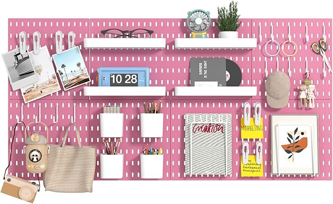 22"x44" Plastic Pegboard Panels Durable Modular Organizer Boards for Wall Storage, Garage, Workshop & Craft Room – Lightweight & Easy to Install
