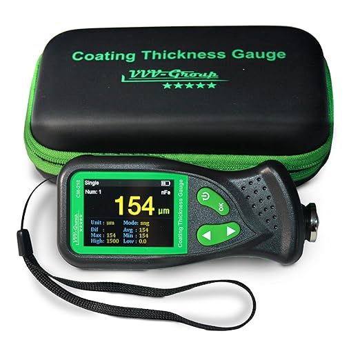Digital Coating Thickness Gauge CM-218 Best Mil/Micron Paint Depth Meter for Car and Industrial (Resolution 0.01mils)