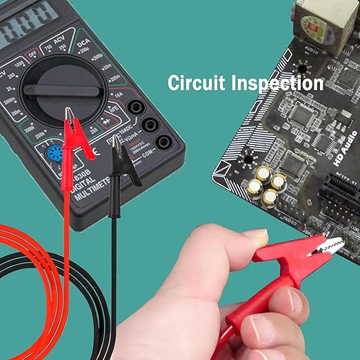 Alligator Clip to Alligator Clip Heavy Duty Silicone Jumper Wire,Alligator Clip Electrical Test Leads 12AWG 5.9 ft. Cable with Alligator Clips for Multimeter, Electrical Testing(Y-Y 12A 1.8m).