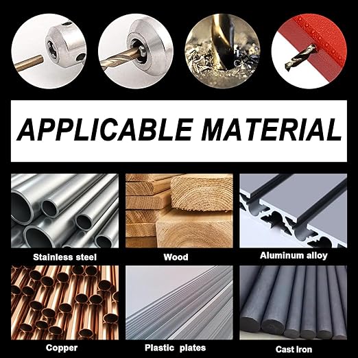15Pcs Cobalt Drill Bit Set (1/16“-3/8”), M35 HSS, 135 Degree Tip, Twist Jobber Length for Hardened Metal, Stainless Steel, Cast Iron, Wood, and Plastics, with Index Storage Case