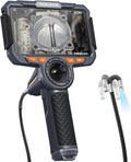 Teslong Dual Lens 360 Articulating Borescope with 6” Monitor, Inspection Camera with 4-Way Joystick Articulation, HD Steerable Endoscope with Light, See in Wall Engine Hole Camera(0.24inch-5FT)