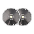 DT-DIATOOL Diamond Tile Blade 8 Inch 2pcs Diamond Turbo X Mesh Rim Segement Circular Saw Blade for Procelain Ceramic Stoneware Marble Granite Fits 5/8"-7/8" Arbor