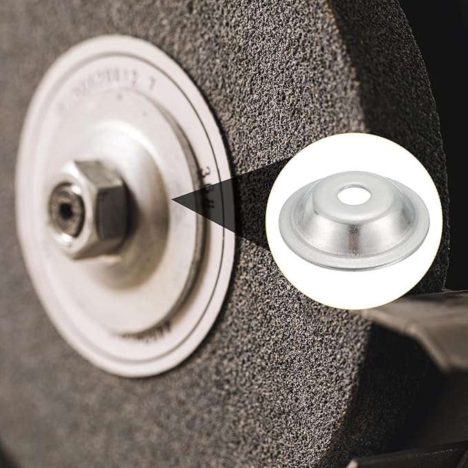 MECCANIXITY 4 Pcs M16 Arbor Washer, 3x80mm 304 Stainless Steel Bench Grinder Arbor Washer for Bench Grinder Polisher Wire Wheel Buffing, Silver