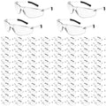 Clear Safety Glasses Bulk of 100 ANSI Z87.1 Protective Eyewear Scratch-Resistant for Work, Lab, Construction