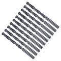 Drill Bit, 9/32" Cutting Diameter, 4241 HSS Nitriding Black 118° Cutting Angle Versatile Jobber Bits - (Applications: for Drilling Plastic Wood Soft Metal), 10-Pieces