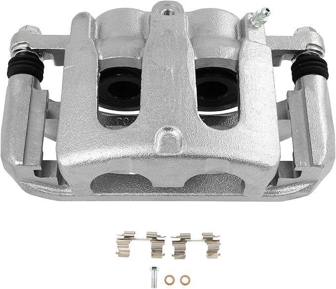 SCITOO 18B5214 Front Left Disc Brake Caliper w/Bracket Fit For Ford For Explorer 2011-2019,For Ford For Taurus 2010-2019,For Lincoln For MKS 2009-2012,For Lincoln For MKT 2010-2019, Double Pistons