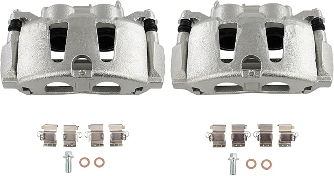 cciyu 18B5402 18B5403 Front Left & Right Brake Caliper With Bracket For Chrysler For Town & Country,For Dodge For Grand Caravan,For Ram For C/V,For Volkswagen For Routan