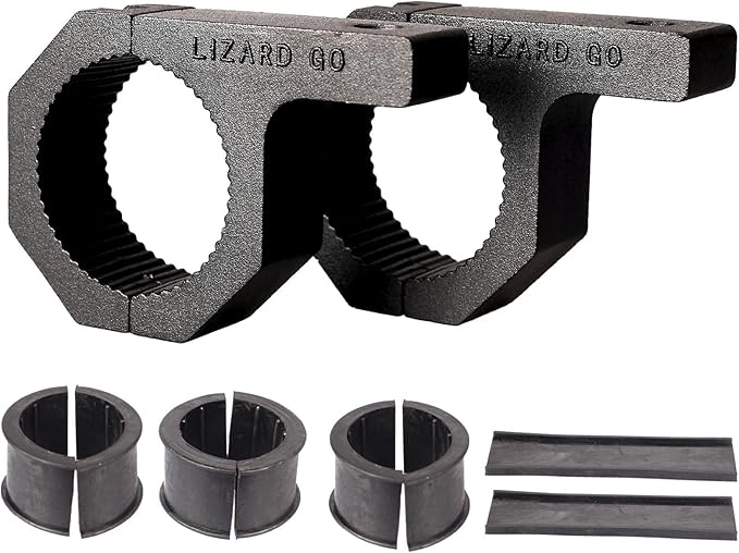 Roll Bar Clamp -2Pack, Tube Clamp 1.625inch 1.75inch 1.875inch 2.0inch Light Bar Mounting Bracket Available Diameter Round Horizontal Bar for ATV UTV Whip Flag Mount(1.625~2.0" Clamp)