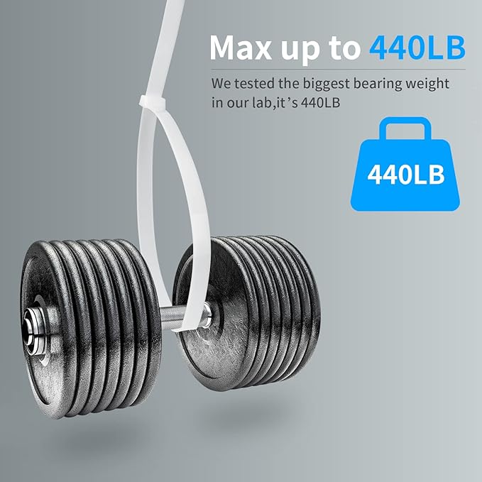 26 inch White Zip Ties Heavy Duty 11 PCS, 440 LBS Ultra Exclusive Strong Plastic Wire Ties, Large Cable Ties Extra Long Tie Wraps, Indoor and Outdoor UV Resistant