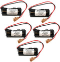 (5-Pack) Exell 3V PLC Lithium Computer Backup Batteries, Replaces A55DELTA, LIT5110, Leblonde CR17450E-R, Leblonde CR17450E-RL, Leblonde Model 77 CNC Router, Newark 25C3891