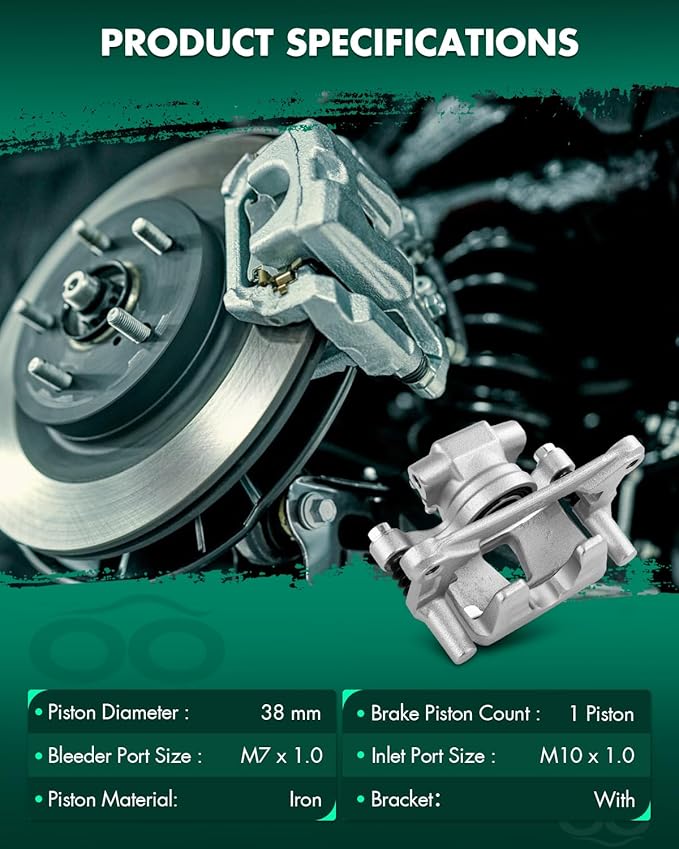 SCITOO Rear Right Brake Caliper With Bracket 19B3585 Compatible For Mitsubishi For Lancer 2009-2015,For Mitsubishi For Outlander 2007-2013