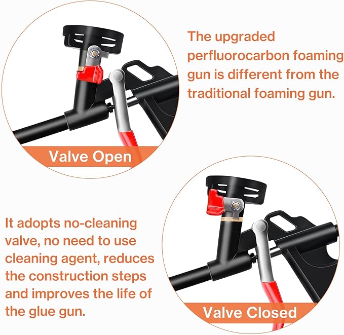 Foam Gun, Lytool Expanding Foam Gun, Professional Foaming Gun Insulation Spray Application Applicator Caulking Gun for Filling, Sealing