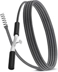 25 ft Drain Auger Plumbing Snake for Heavy Deep Blockages 3/8" Diameter Flexible Plumbing Cables Drain Snake for Kitchen Bathroom Shower Sink Cleaning Drainage Clogs