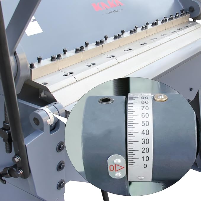 KAKA INDUSTRIAL Box and Pan Brake, 49-Inch Sheet Metal Brake, Industrial-Grade Sheet Metal Bender Machine,12-Gauge Mild Steel Capacity Pan and Box Brake, 0-135 Degree Adjustable W-4812