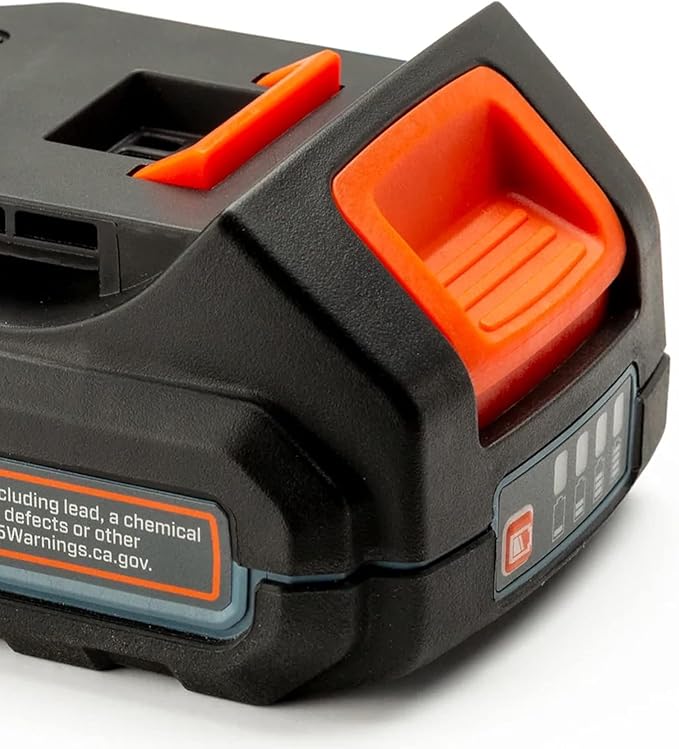 SENIX B25X2 20 Volt Max* 2.5 Ah Lithium-ion Battery for X2 Series Lawn and Garden and Cordless Power Tools, Fade-Free, Battery Indicator Lights