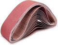 4 x 36 Sanding Belts, 120 Grit Aluminum Oxide Sanding Belt for Belt Sander, 4X36 Belt Sander Belt for Woodworking, 15 Pack(4x36in, 120 Grit)