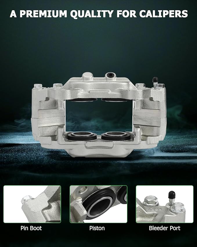 SCITOO Front Left+Right Brake Calipers Without Bracket 192713 192712 Compatible For Toyota For 4runner 2003-2005,For Toyota For Sequoia 2001-2007,For Toyota For Tundra 2000-2006