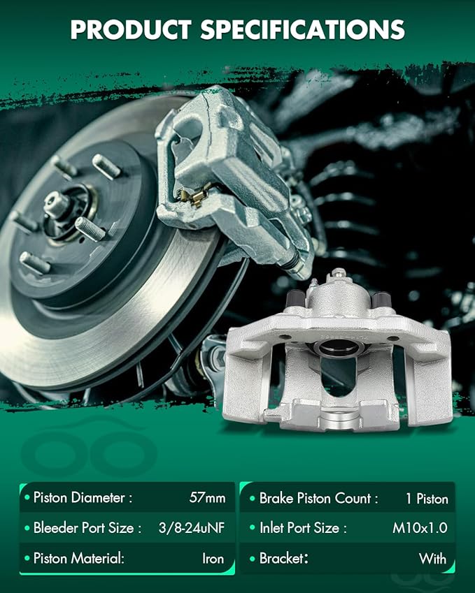 SCITOO 18B5048 Rear Right Disc Brake Caliper Assembly w/Bracket For Ford For Expedition 2007-2017,For Lincoln For Navigator 2007-2017
