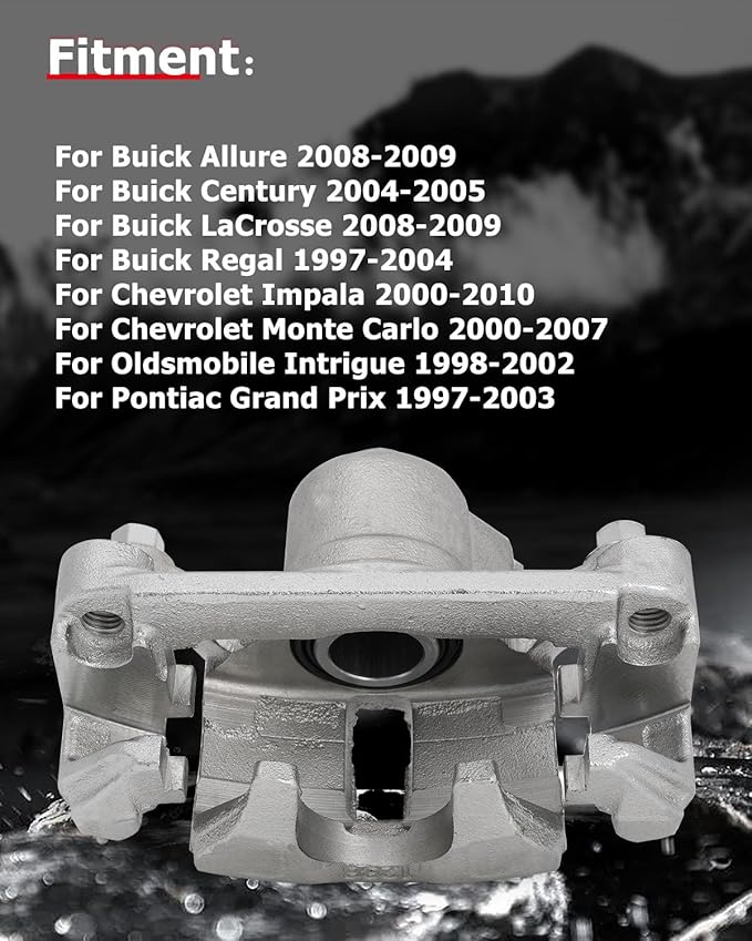 cciyu 18B4644 18B4645 Rear Left & Right Brake Calipers With Bracket For Buick,For Chevy,For Oldsmobile,For Pontiac