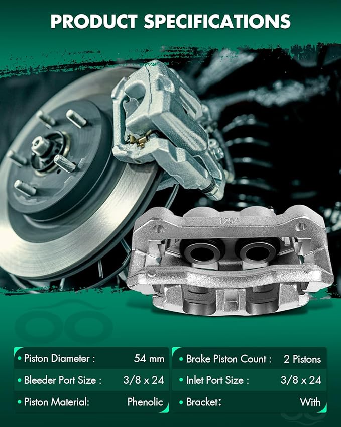 SCITOO Front Right Brake Caliper With Bracket 18B5236 Compatible For Ford For Expedition 2010-2016 For Ford For F-150 2010-2011 For Lincoln Navigator 2010-2016