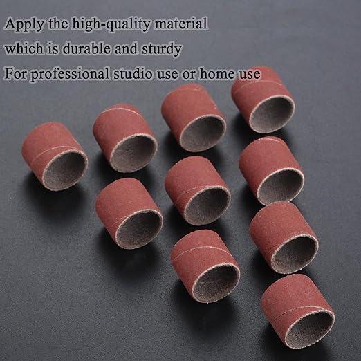 100 PCs Sanding Bands 320 Grit Drums Sleeves For DREMEL Rotary Tools 12CM