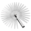 Spurtar Feeler Gauges 0.001-0.04" (0.03-1.00mm) 32 Blades Tapered Feeler Gauge Set Stainless Steel Dual Marked SAE and Metric for Measuring Gap Thickness or Width for Spark Plug, Valve, Piston, Guitar