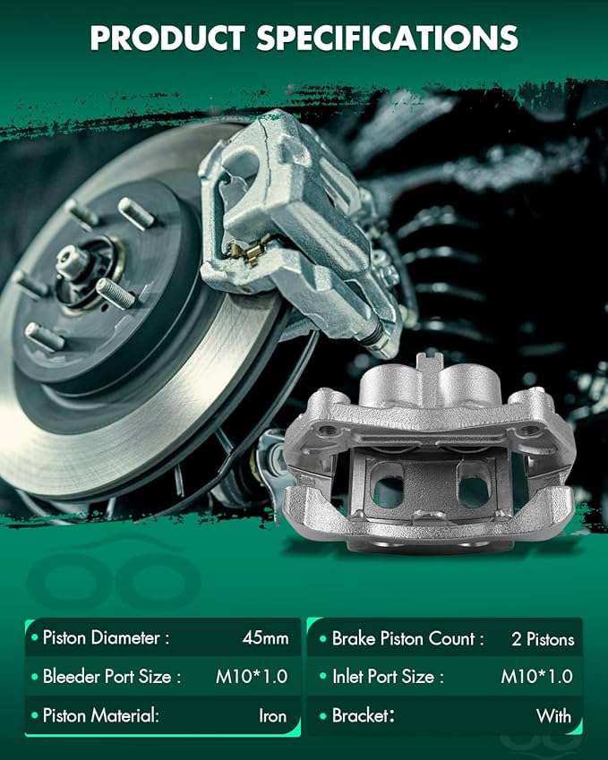 SCITOO 19B7101 Front Right Disc Brake Caliper Assembly w/Bracket For INFINITI For JX35 2013,For INFINITI For QX60 2014-2020,For Nissan For Murano 2015-2022,For Nissan For Pathfinder 2013-2020