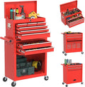 Rolling Tool Box with Wheels, 8-Drawer High Capacity Tool Chest with Wheels, Removable Storage Toolbox with Lock for Garage, Workshop