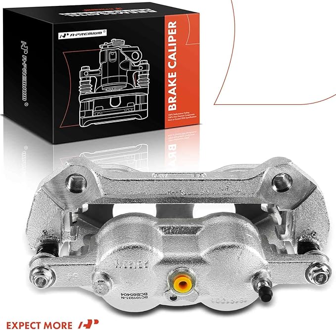 A-Premium Disc Brake Caliper Assembly with Bracket Compatible with Ford Models - For F-150 2012-2020, Lobo 2011-2013 2015-2020 - Front Right Passenger Side