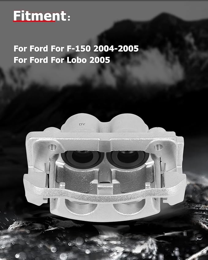 cciyu Front Left & Right Brake Calipers Assembly w/Bracket 18B4861 18B4860 2004 2005 For Ford For F-150,2005 For Ford For Lobo