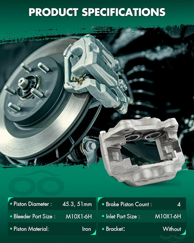 SCITOO Front Left Brake Caliper Without Bracket 192769 Compatible For Lexus For LX470 2003-2007,For Toyota For Land Cruiser 2003-2007