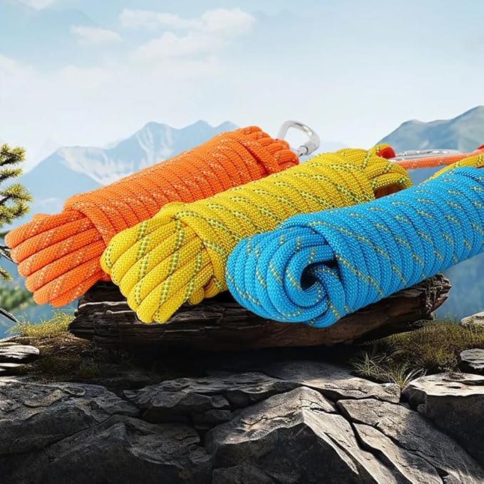 8/10/12mm x 5/10/20/30meter Static Rope Climbing Rope Marine Rope Anchor Rope Boat Rope Rappelling Rope Float Rope Tree Swing Rope Reflective