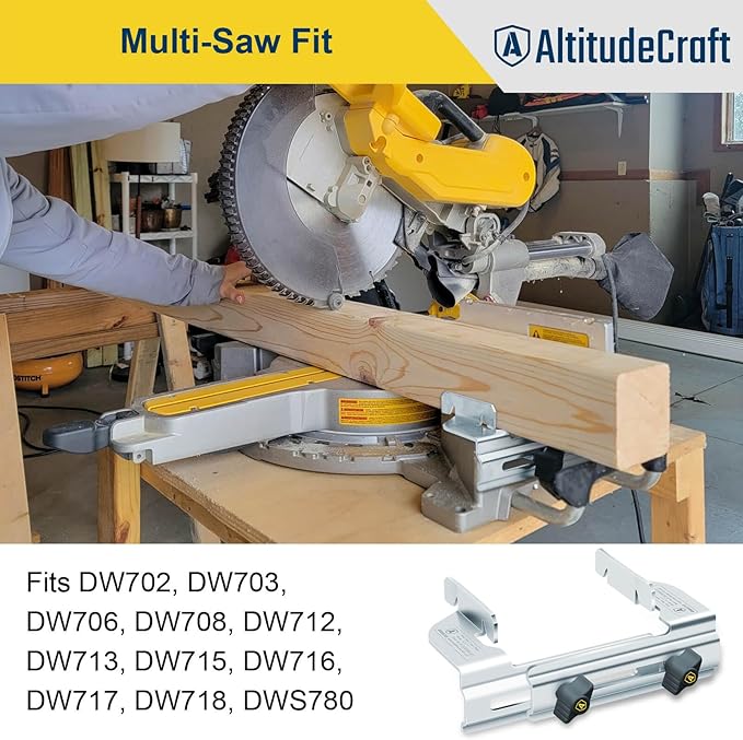 Miter Saw Crown Stops & Protractor Set – Precision Angle Tool Kit for Accurate Crown Molding, Trim, and Carpentry Work