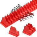 PATIKIL 23pcs Magnetic Wrench Organizer for Tool Box, Magnetic Modular Wrench Organizer Holder Toolbox Universally for 23 Tools Drawer Chest Ratcheting Offset Wrenches, Red