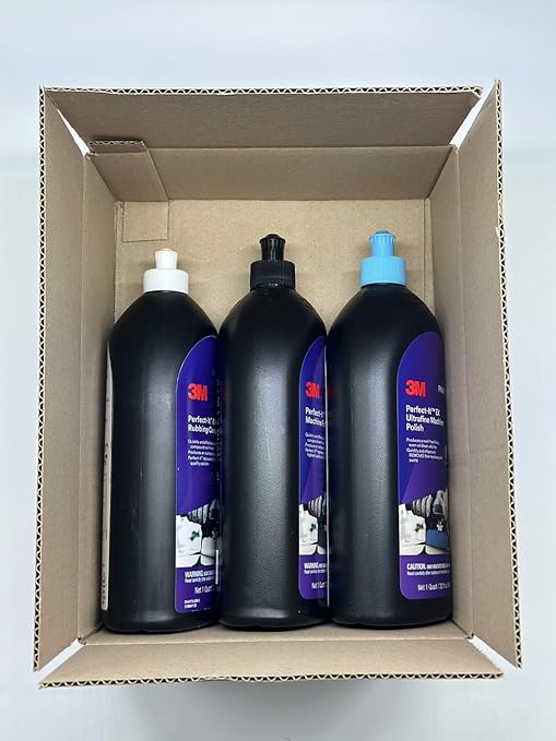 Perfect It Buffing and Polishing Kit - 36060(Rubbing Compound), 06094(Machine Polish), 06068(Ultrafine)