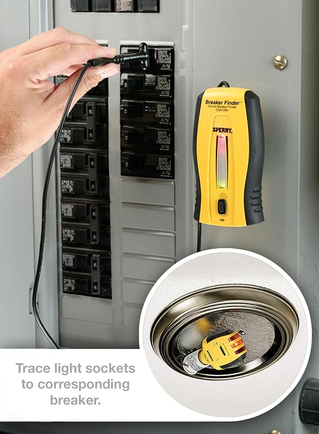 Sperry Instruments CS61200 Sperry Circuit Breaker Finder/Locator And Gfci Tester (Package may vary) , Yellow