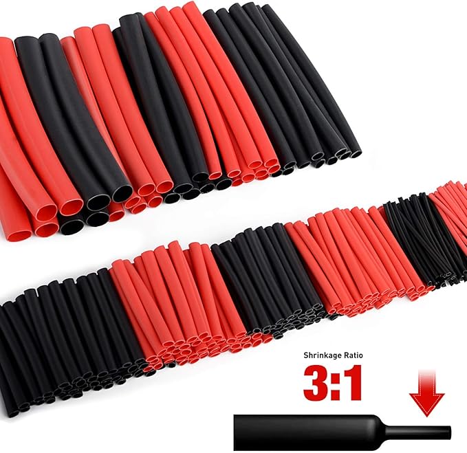 Nilight Heat Shrink 2:1 Electric Insulation Tube Kit 45mm Flame Retardant Wrap Cable Sleeve 270pcs 5 Colors 12 Sizes with Storage Box，2 Years Warranty