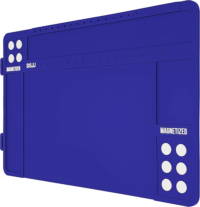 Gun Cleaning Mat, Premium Magnetic Pad With Organizer Parts Tray, Anti-Slip Rubberized Pistol Mat, Protective Workbench Mat for Gun Cleaning (16.5"x 10.43")