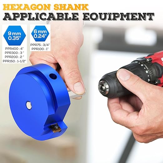 4PCS PVC Pipe Reamer Kit - SCH40 Aluminum Deburring Tool Kit (1" to 4") | Dual-Blade Technology | Deburring Tool for PVC & ABS Pipes | Fits Standard 1/2" Drills